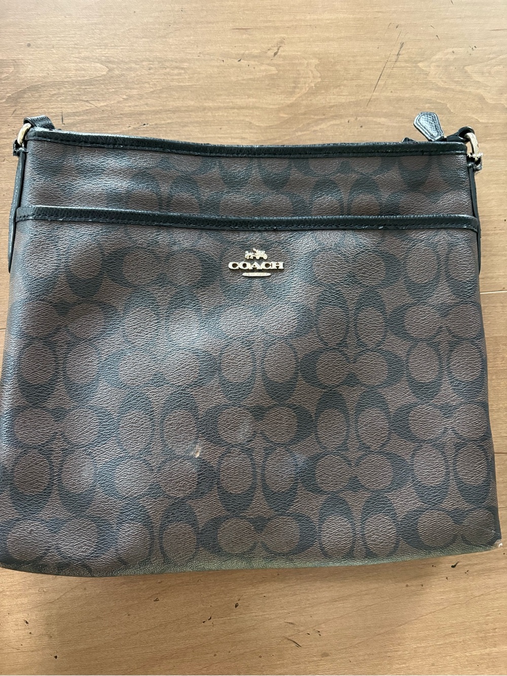 Coach Brown Signature Crossbody Bag